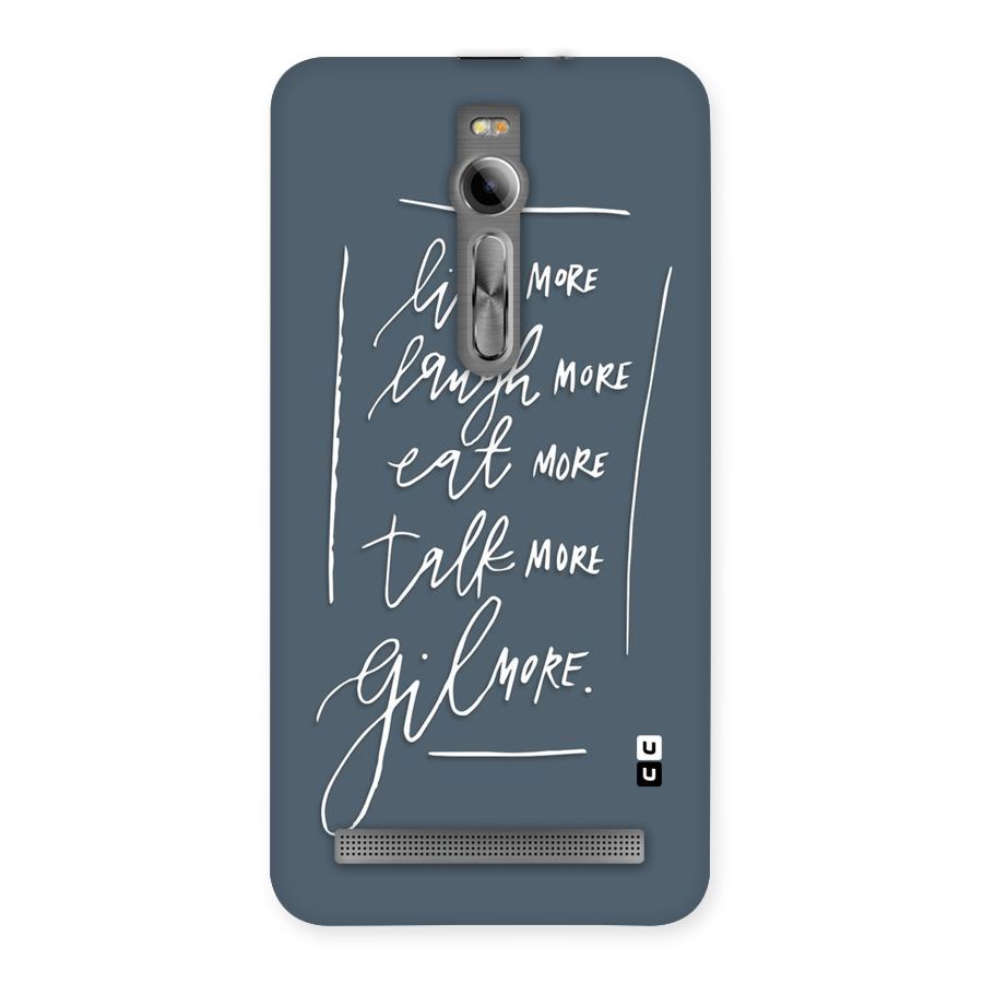 Live Laugh More Back Case for Asus Zenfone 2
