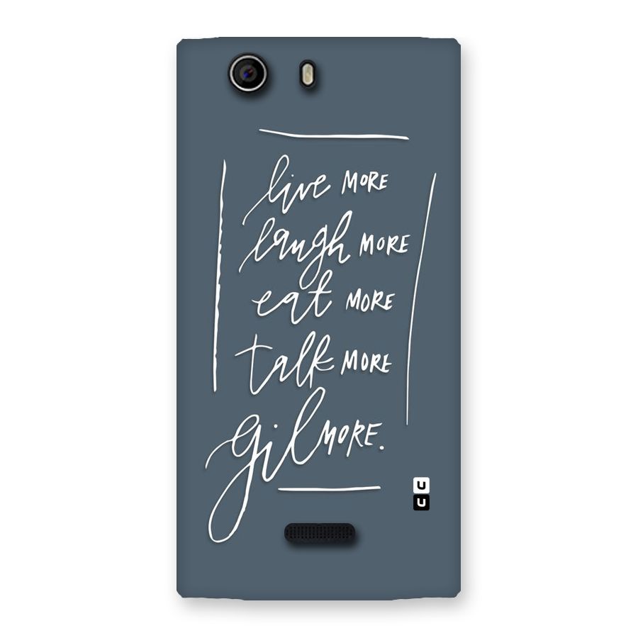 Live Laugh More Back Case for Canvas Nitro 2 E311