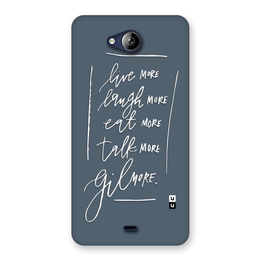 Live Laugh More Back Case for Canvas Play Q355