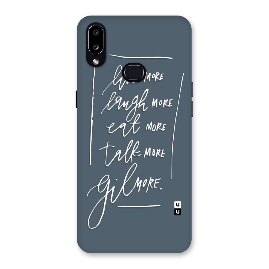 Live Laugh More Back Case for Galaxy A10s