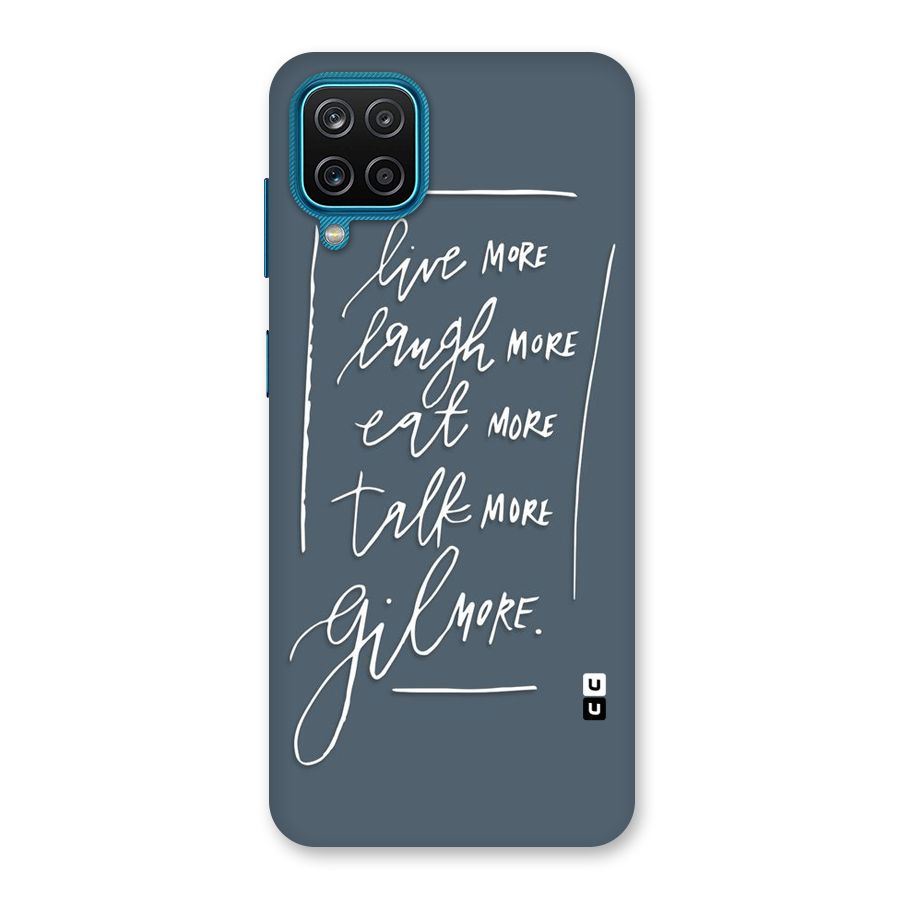 Live Laugh More Back Case for Galaxy M12