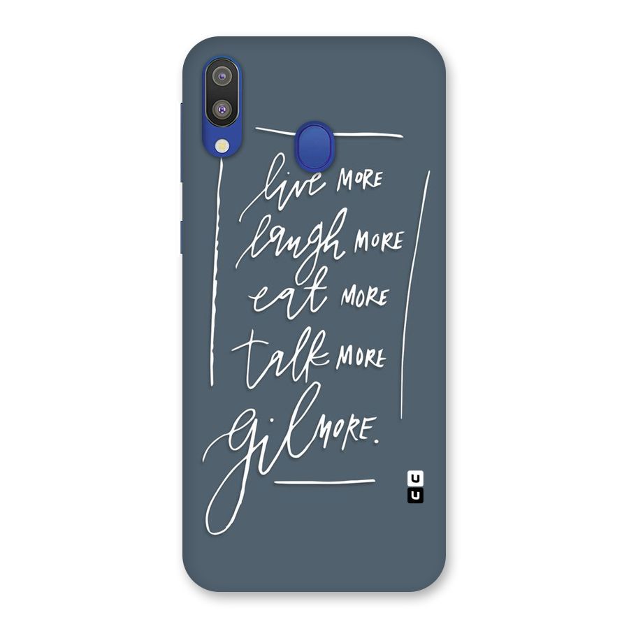 Live Laugh More Back Case for Galaxy M20