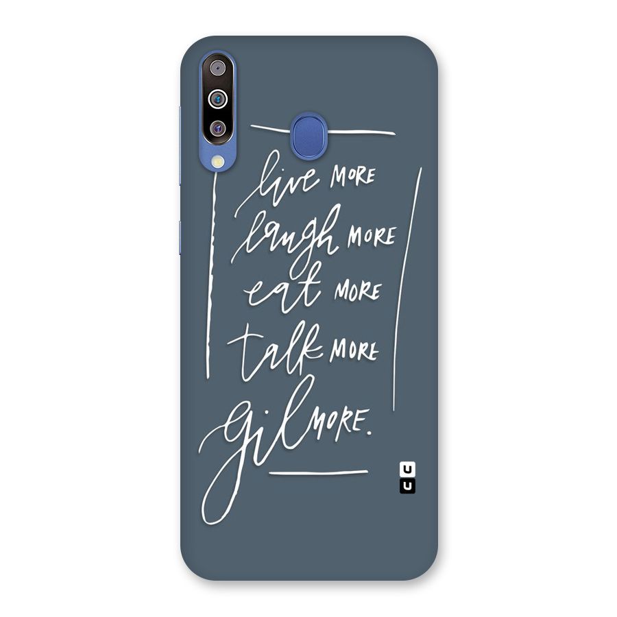 Live Laugh More Back Case for Galaxy M30