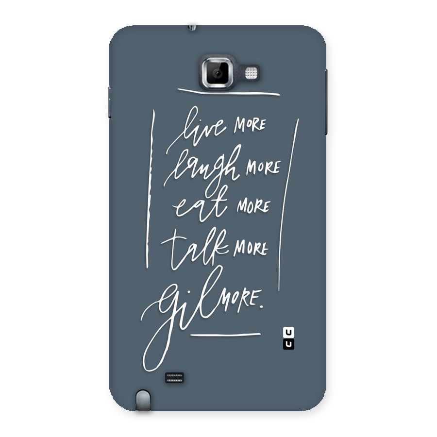 Live Laugh More Back Case for Galaxy Note