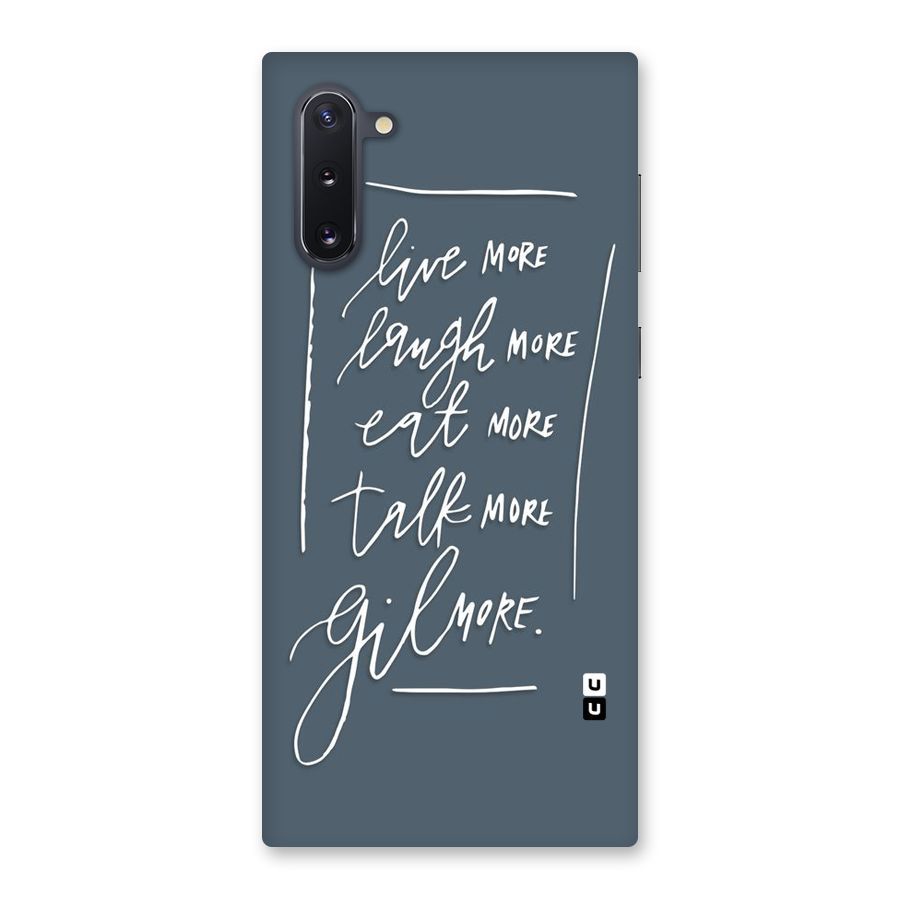 Live Laugh More Back Case for Galaxy Note 10
