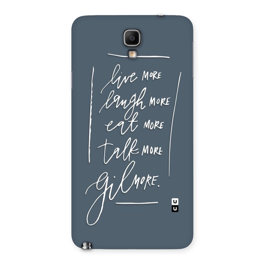 Live Laugh More Back Case for Galaxy Note 3 Neo