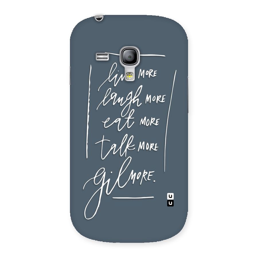 Live Laugh More Back Case for Galaxy S3 Mini