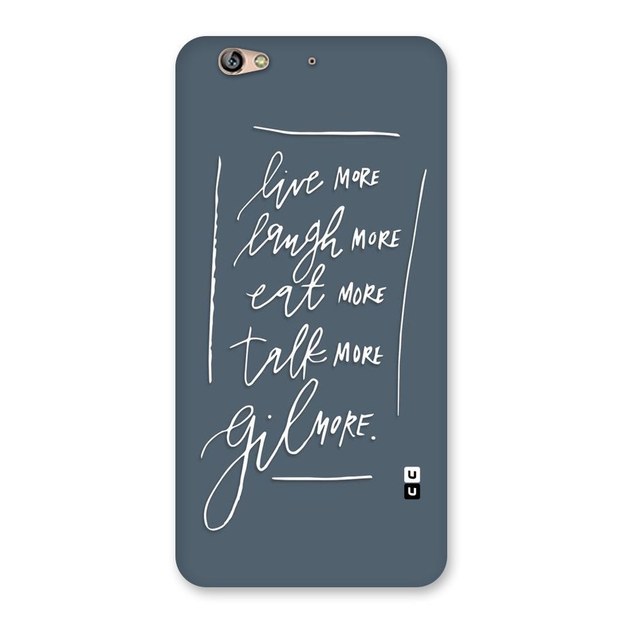 Live Laugh More Back Case for Gionee S6