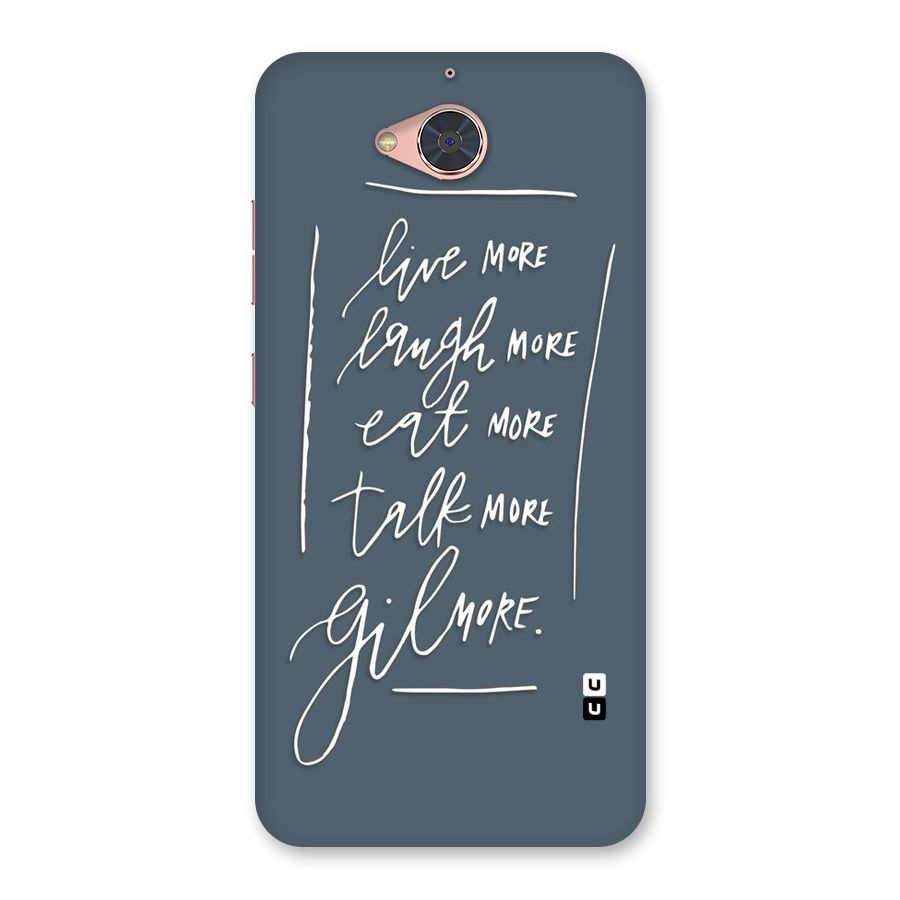 Live Laugh More Back Case for Gionee S6 Pro