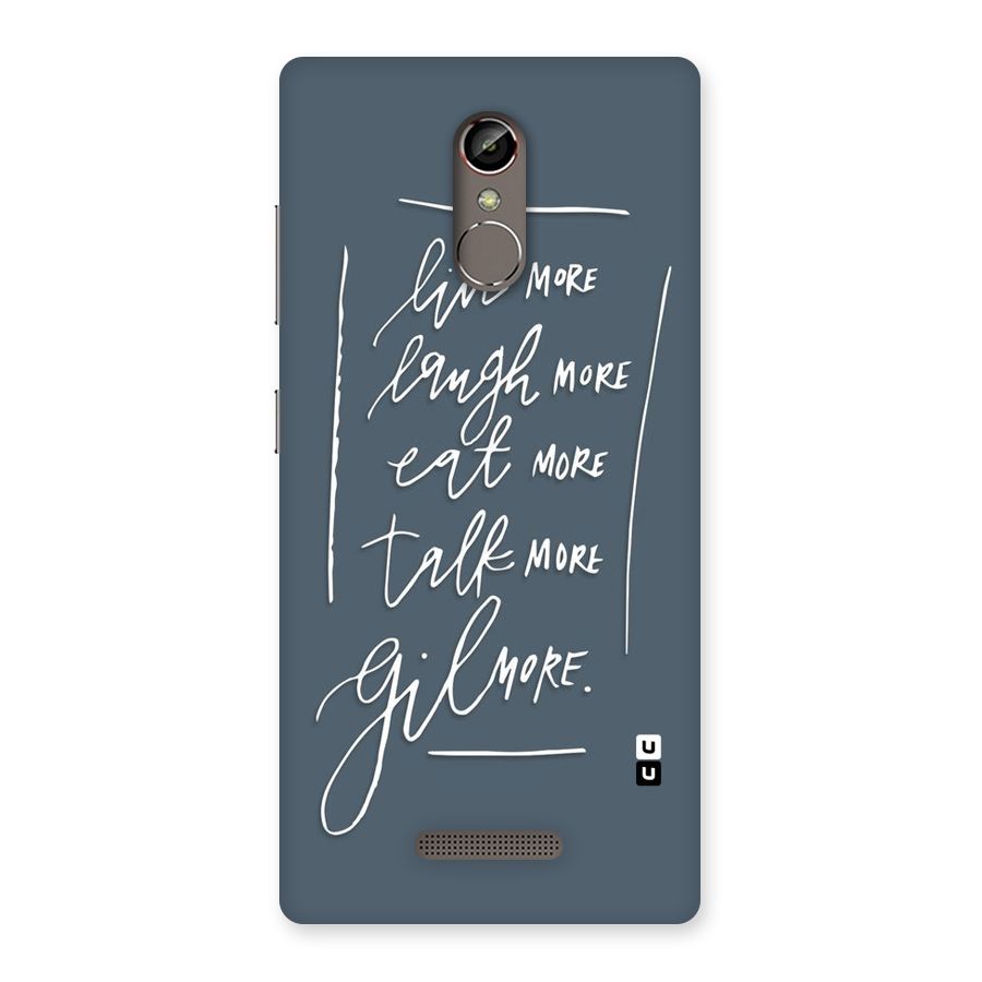 Live Laugh More Back Case for Gionee S6s