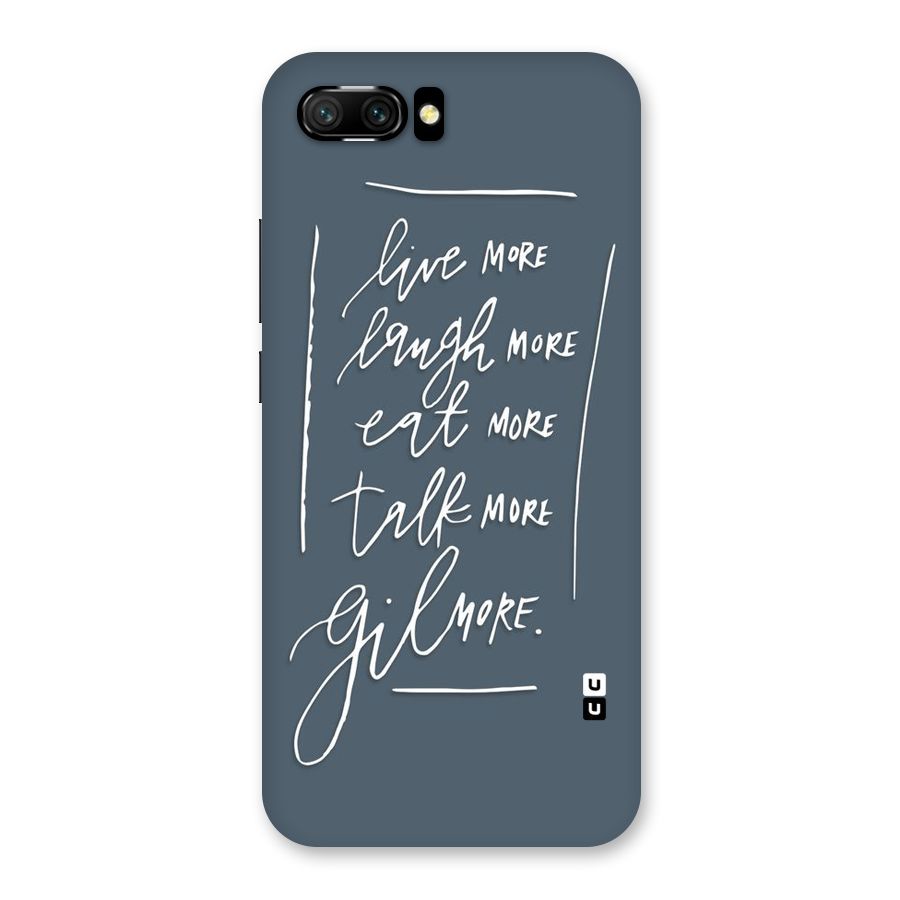Live Laugh More Back Case for Honor 10