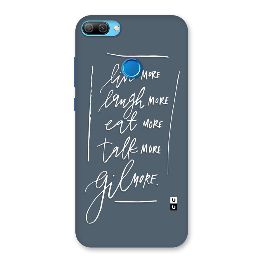 Live Laugh More Back Case for Honor 9N