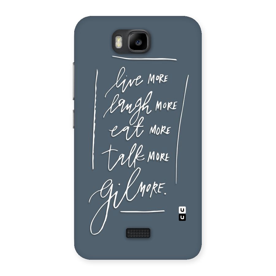 Live Laugh More Back Case for Honor Bee