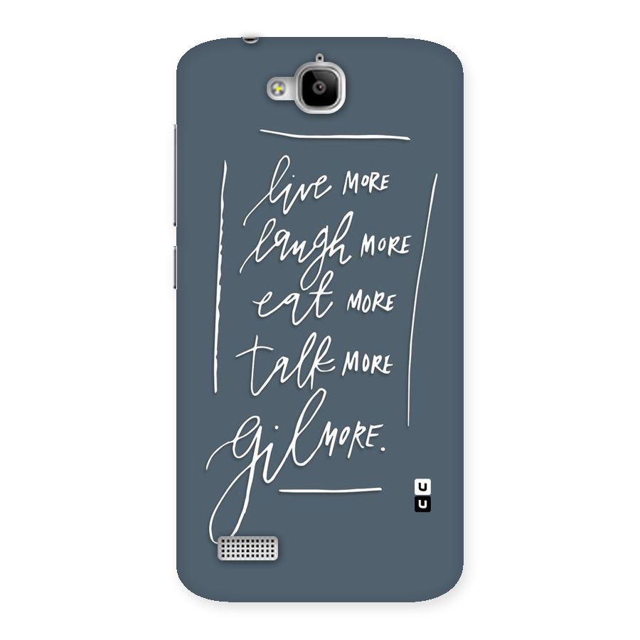 Live Laugh More Back Case for Honor Holly