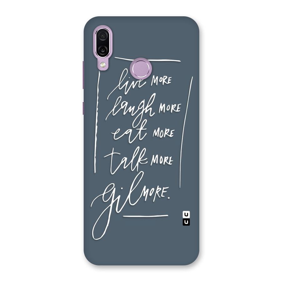 Live Laugh More Back Case for Honor Play