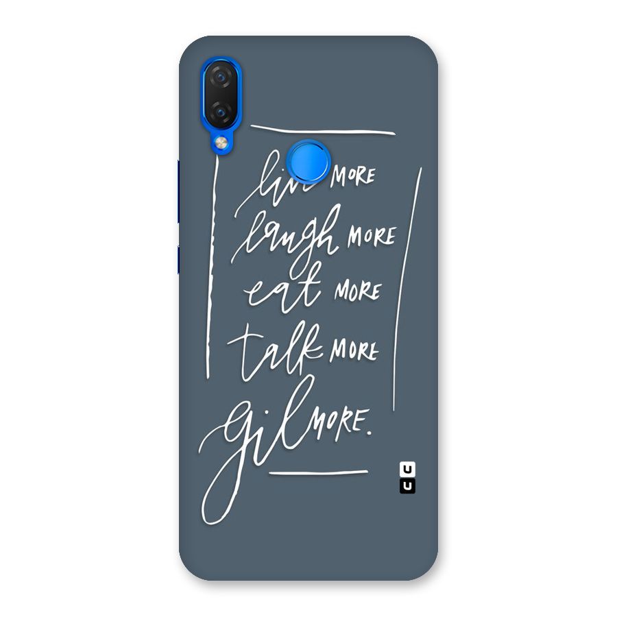 Live Laugh More Back Case for Huawei P Smart+
