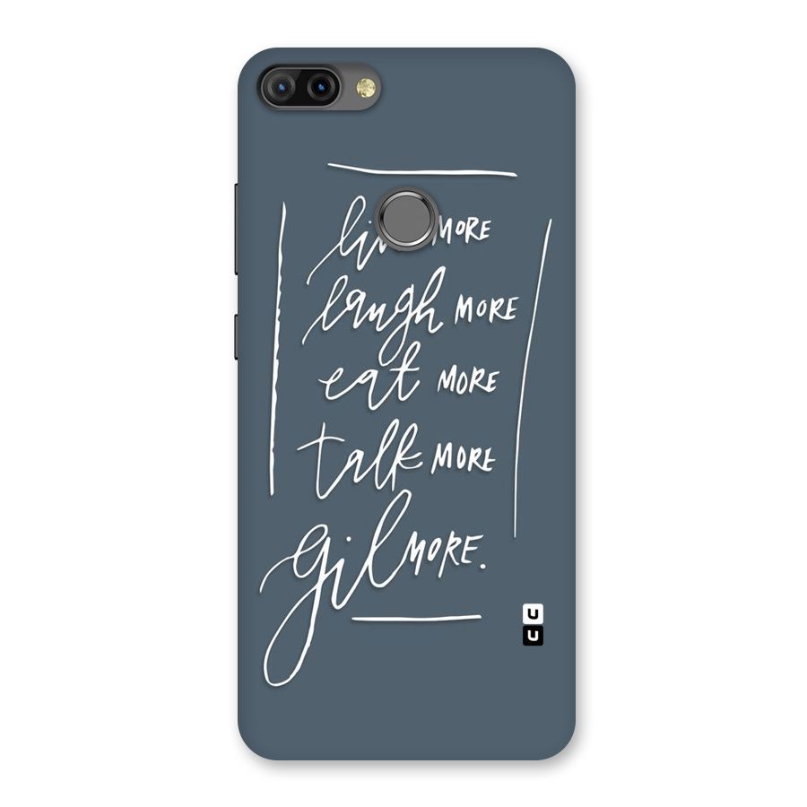 Live Laugh More Back Case for Infinix Hot 6 Pro