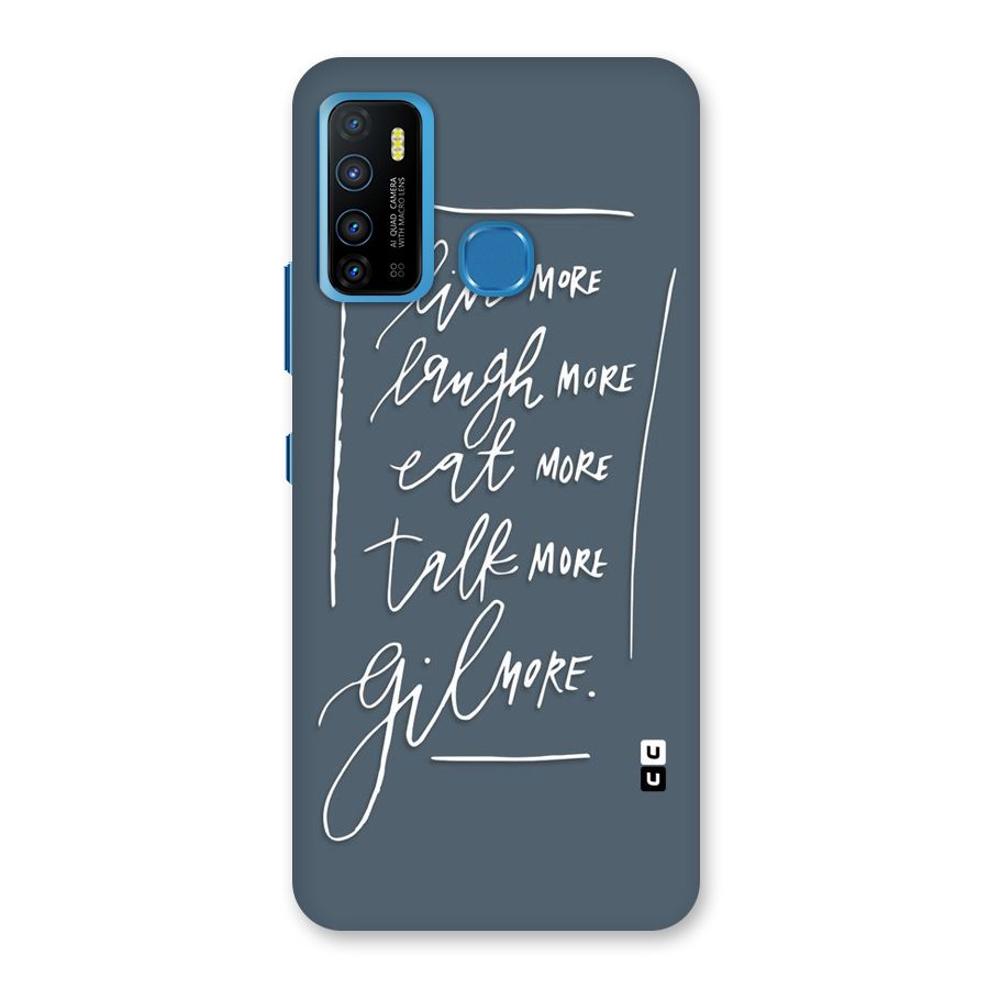Live Laugh More Back Case for Infinix Hot 9