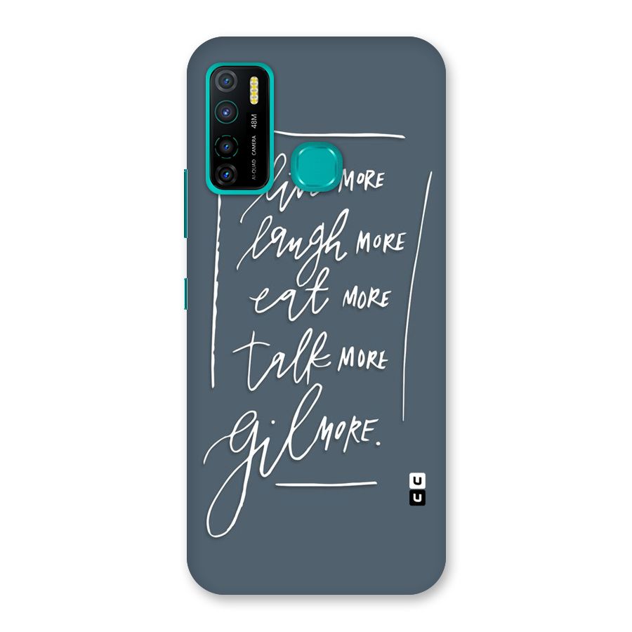 Live Laugh More Back Case for Infinix Hot 9 Pro