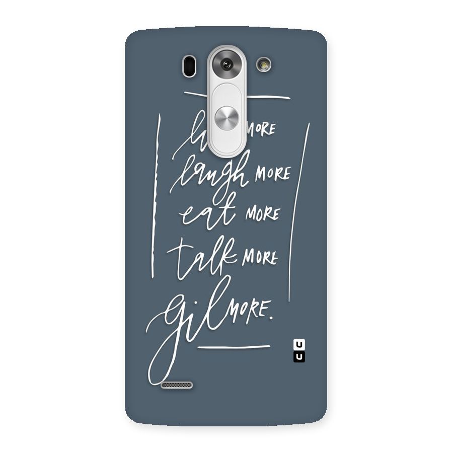 Live Laugh More Back Case for LG G3 Mini