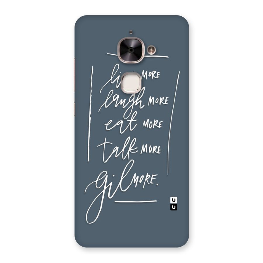 Live Laugh More Back Case for Le 2
