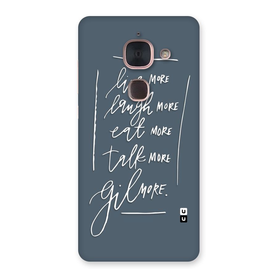 Live Laugh More Back Case for Le Max 2