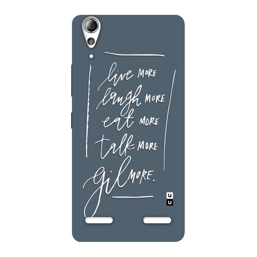 Live Laugh More Back Case for Lenovo A6000