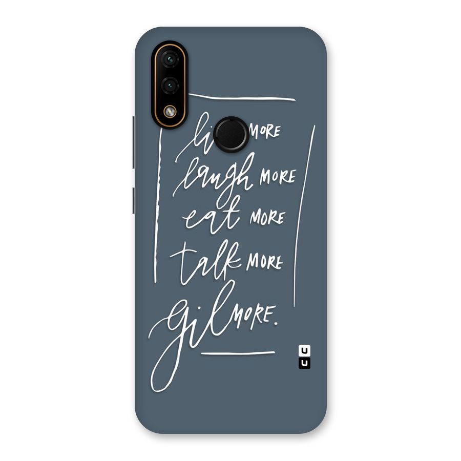Live Laugh More Back Case for Lenovo A6 Note