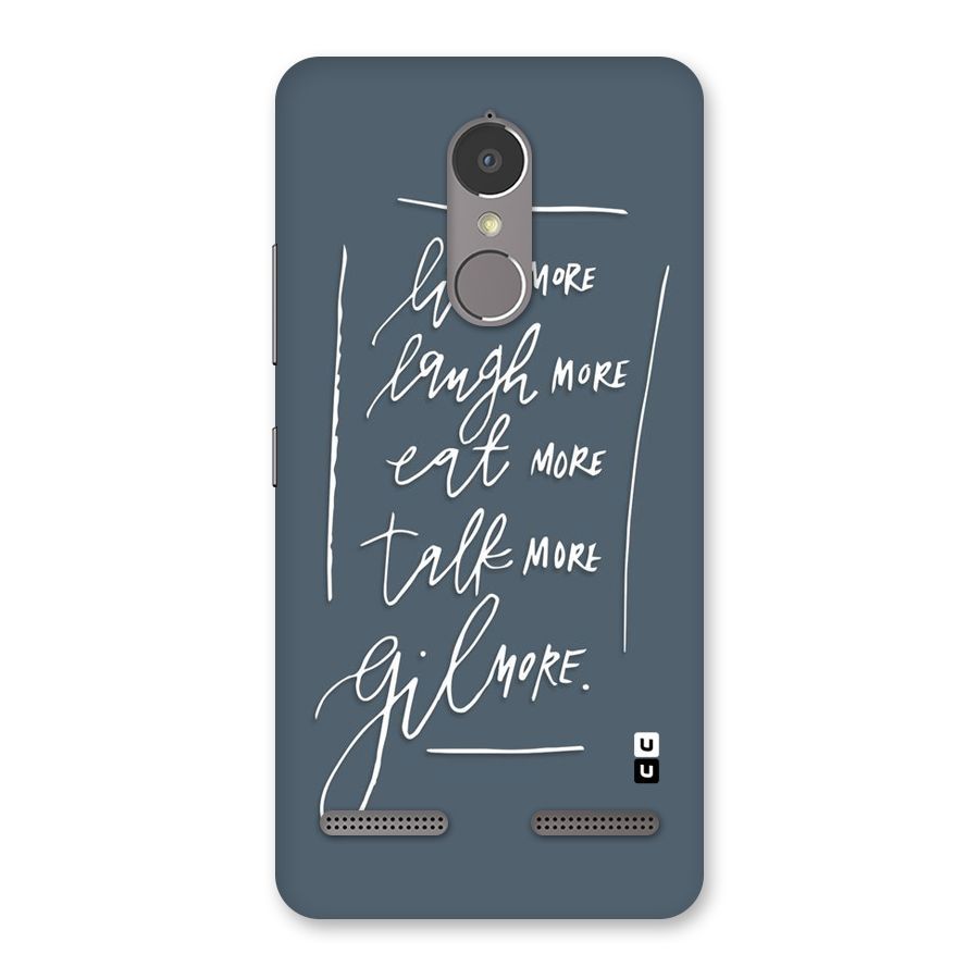 Live Laugh More Back Case for Lenovo K6 Power