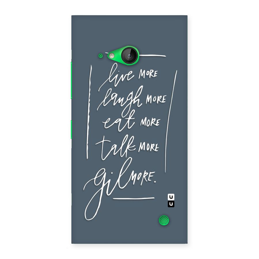 Live Laugh More Back Case for Lumia 730
