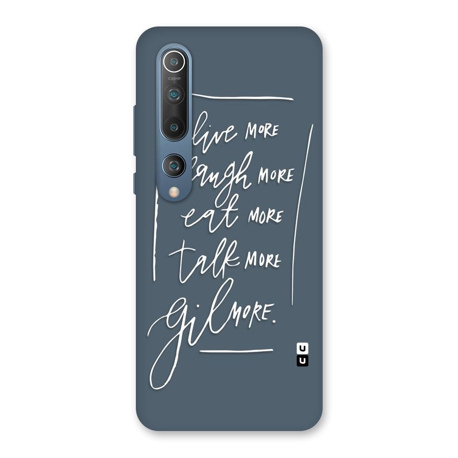 Live Laugh More Back Case for Mi 10