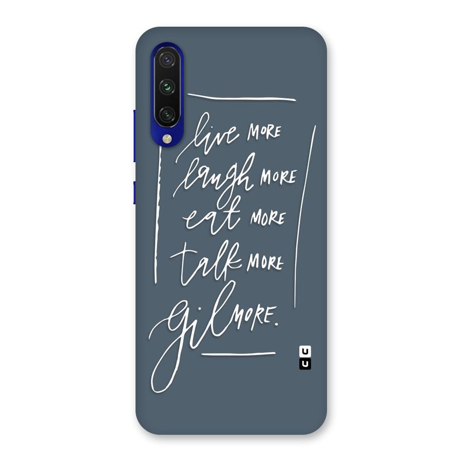 Live Laugh More Back Case for Mi A3
