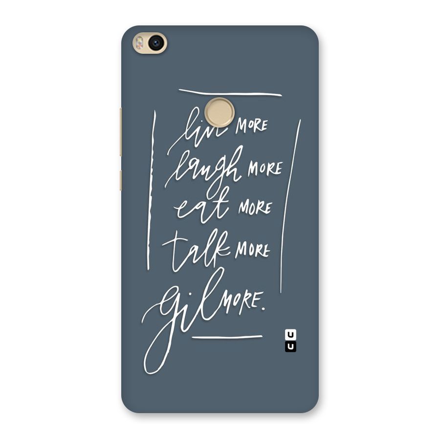 Live Laugh More Back Case for Mi Max 2