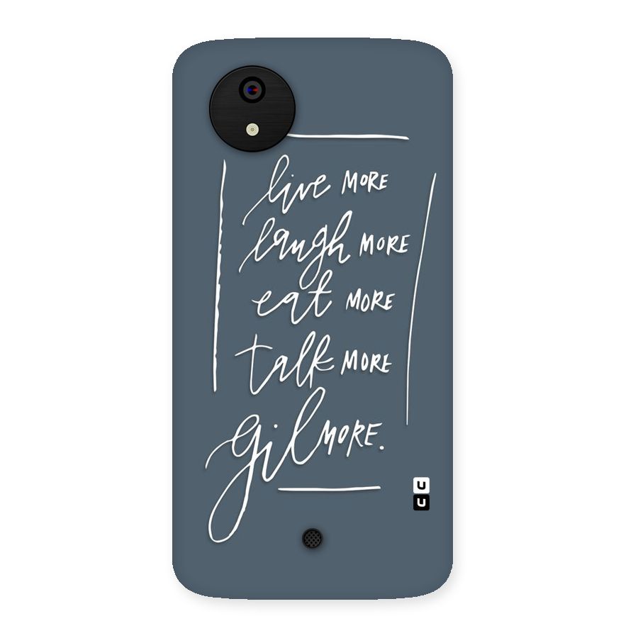 Live Laugh More Back Case for Micromax Canvas A1