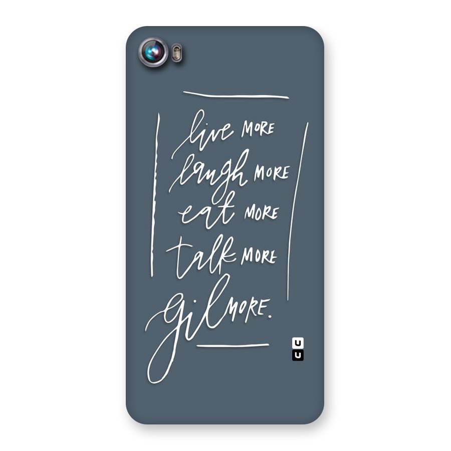 Live Laugh More Back Case for Micromax Canvas Fire 4 A107