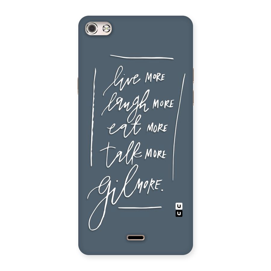 Live Laugh More Back Case for Micromax Canvas Silver 5