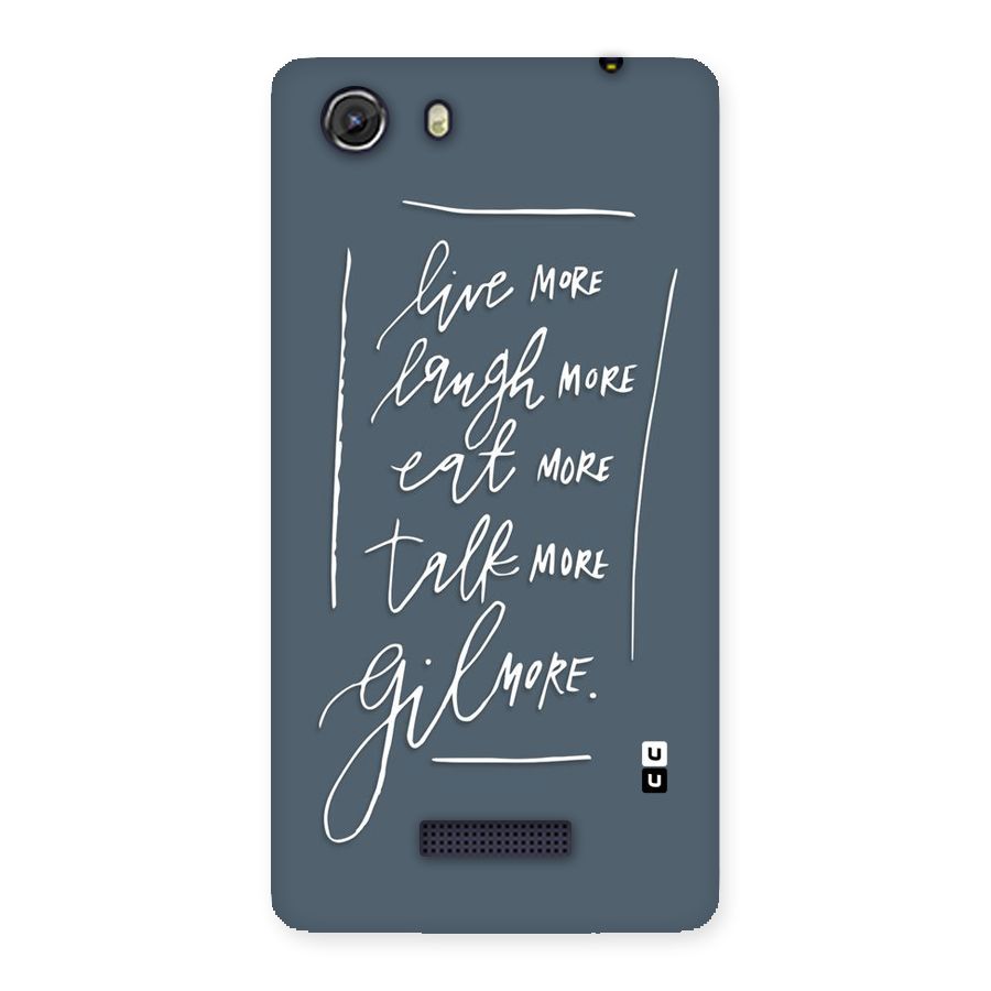 Live Laugh More Back Case for Micromax Unite 3