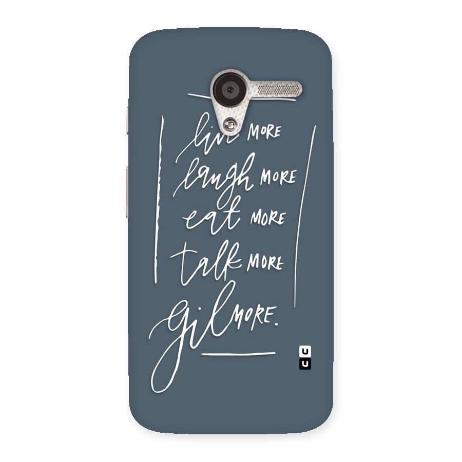 Live Laugh More Back Case for Moto X