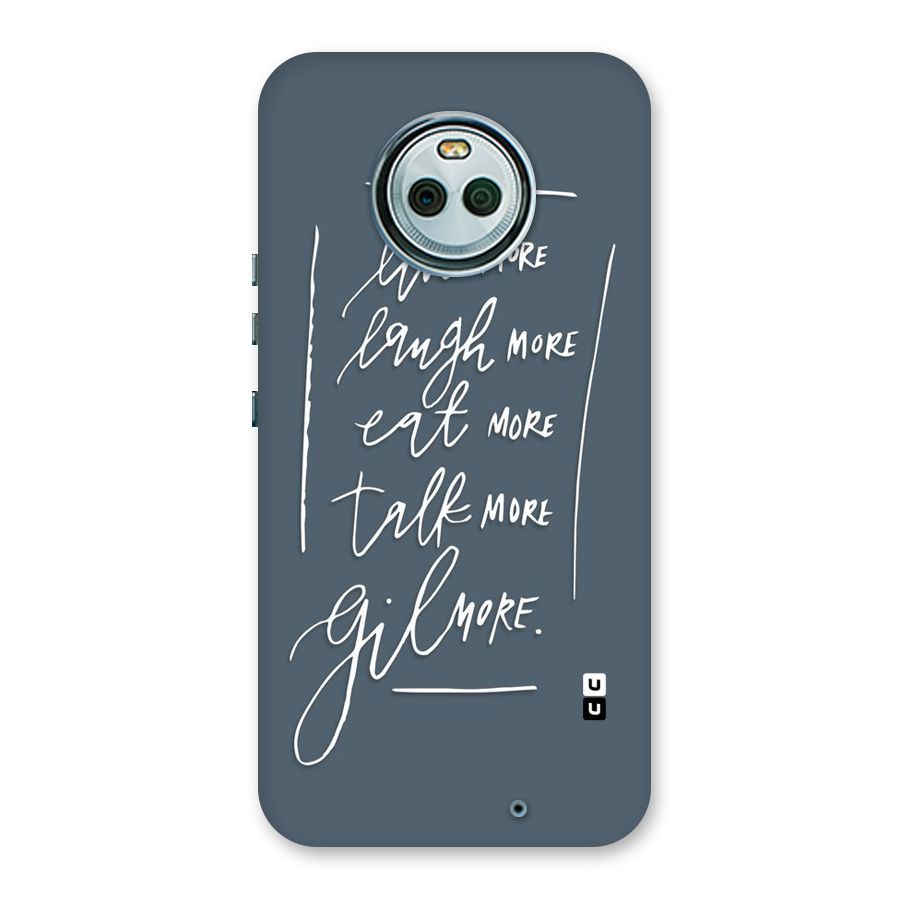 Live Laugh More Back Case for Moto X4