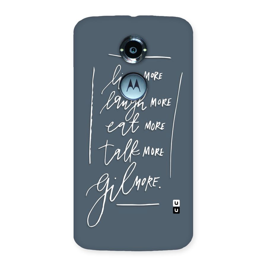 Live Laugh More Back Case for Moto X 2nd Gen