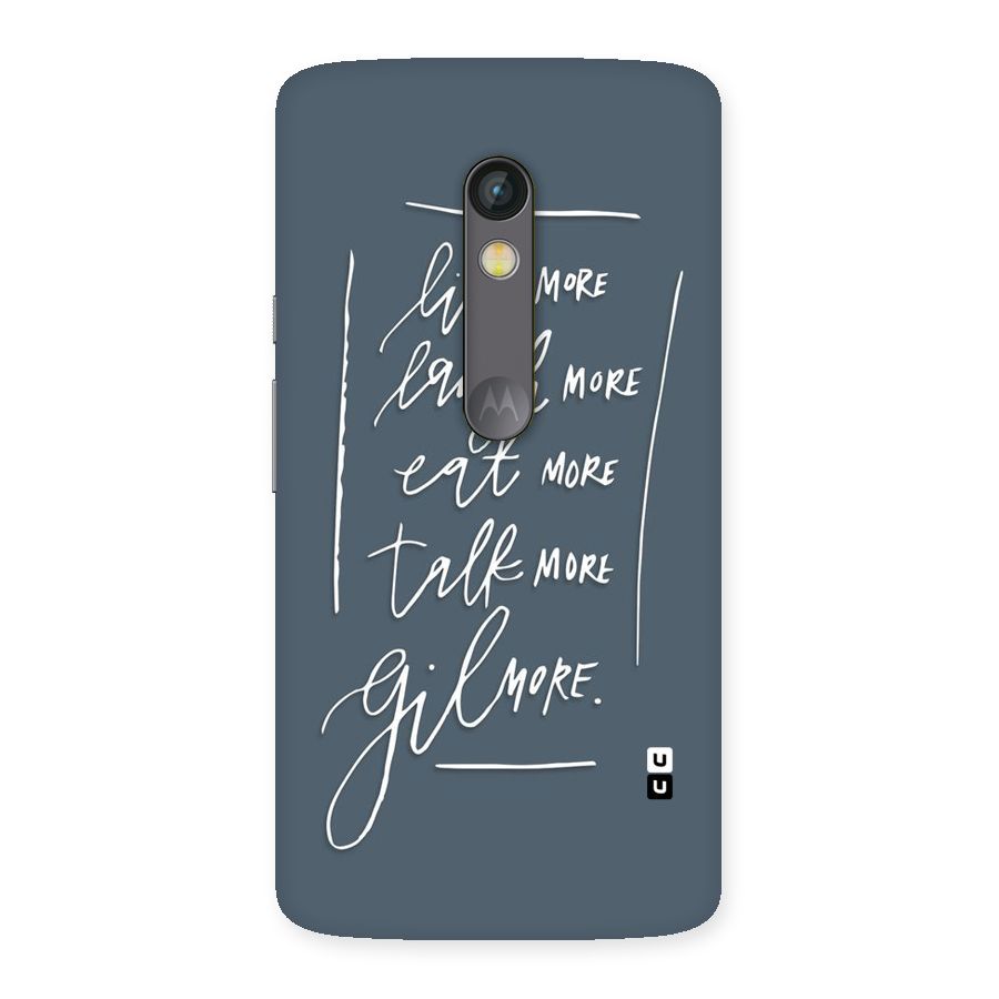 Live Laugh More Back Case for Moto X Play
