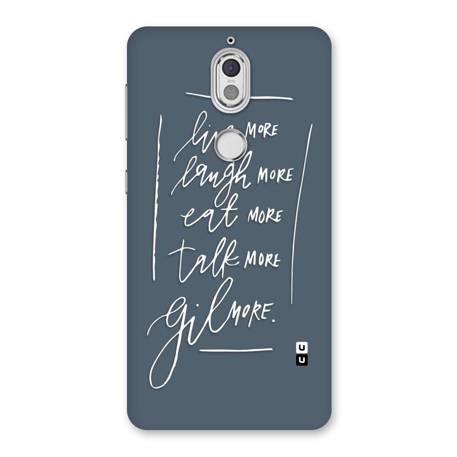 Live Laugh More Back Case for Nokia 7
