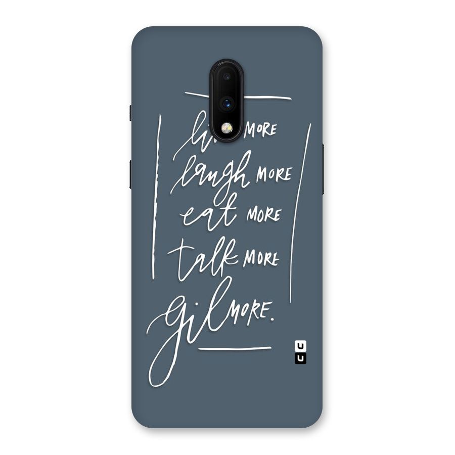 Live Laugh More Back Case for OnePlus 7