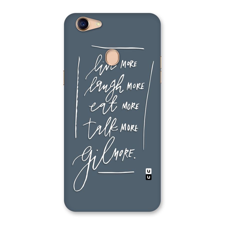 Live Laugh More Back Case for Oppo F5 Youth