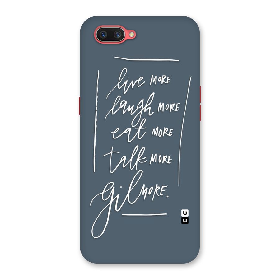 Live Laugh More Back Case for Oppo A3s