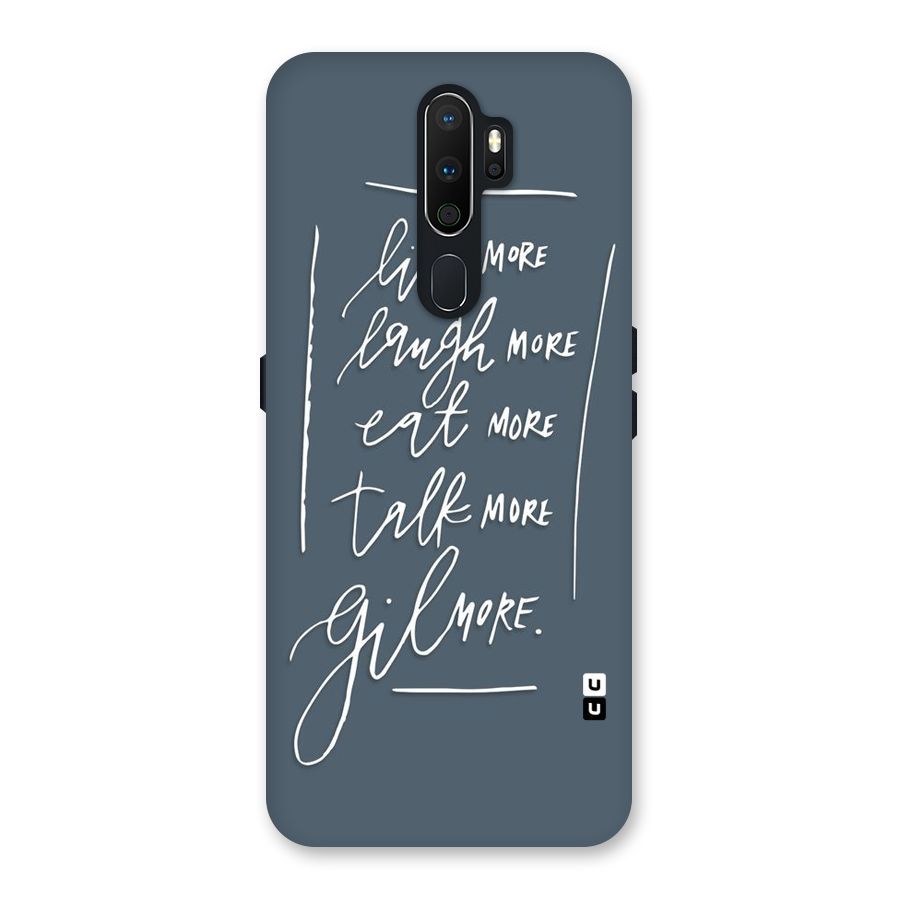 Live Laugh More Back Case for Oppo A5 (2020)