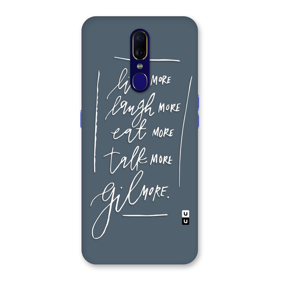 Live Laugh More Back Case for Oppo A9