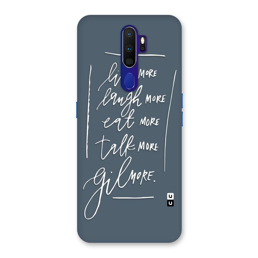 Live Laugh More Back Case for Oppo A9 (2020)