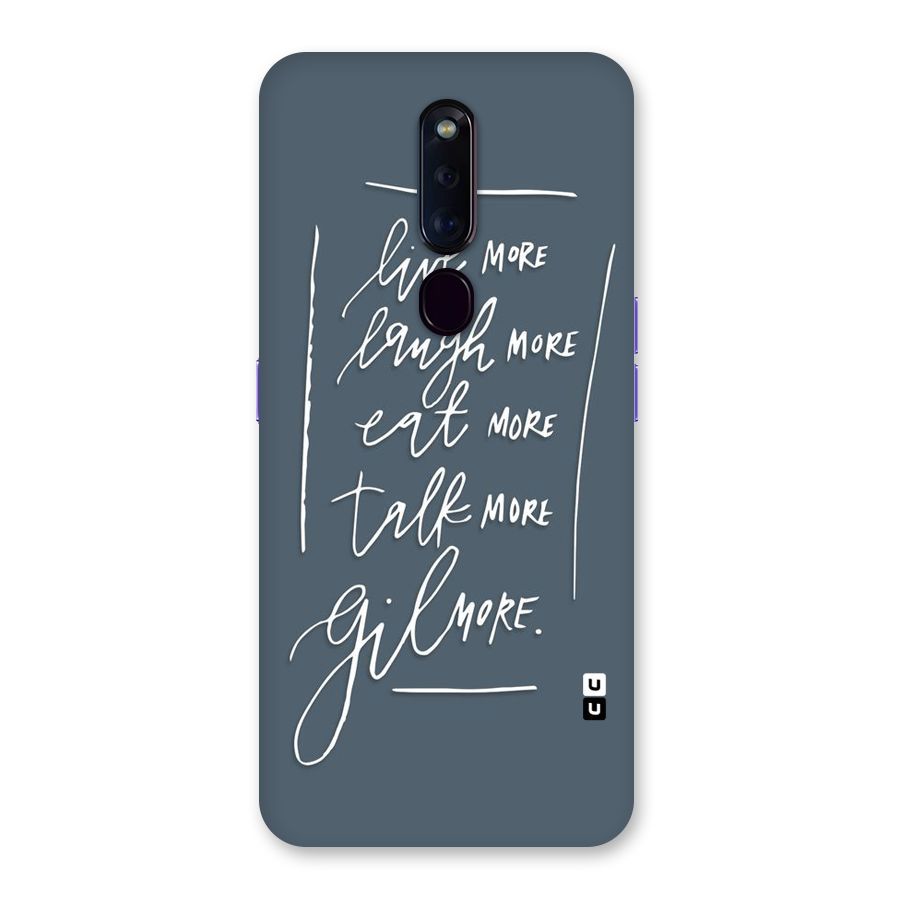 Live Laugh More Back Case for Oppo F11 Pro