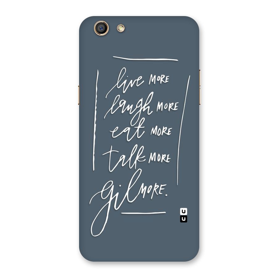 Live Laugh More Back Case for Oppo F3